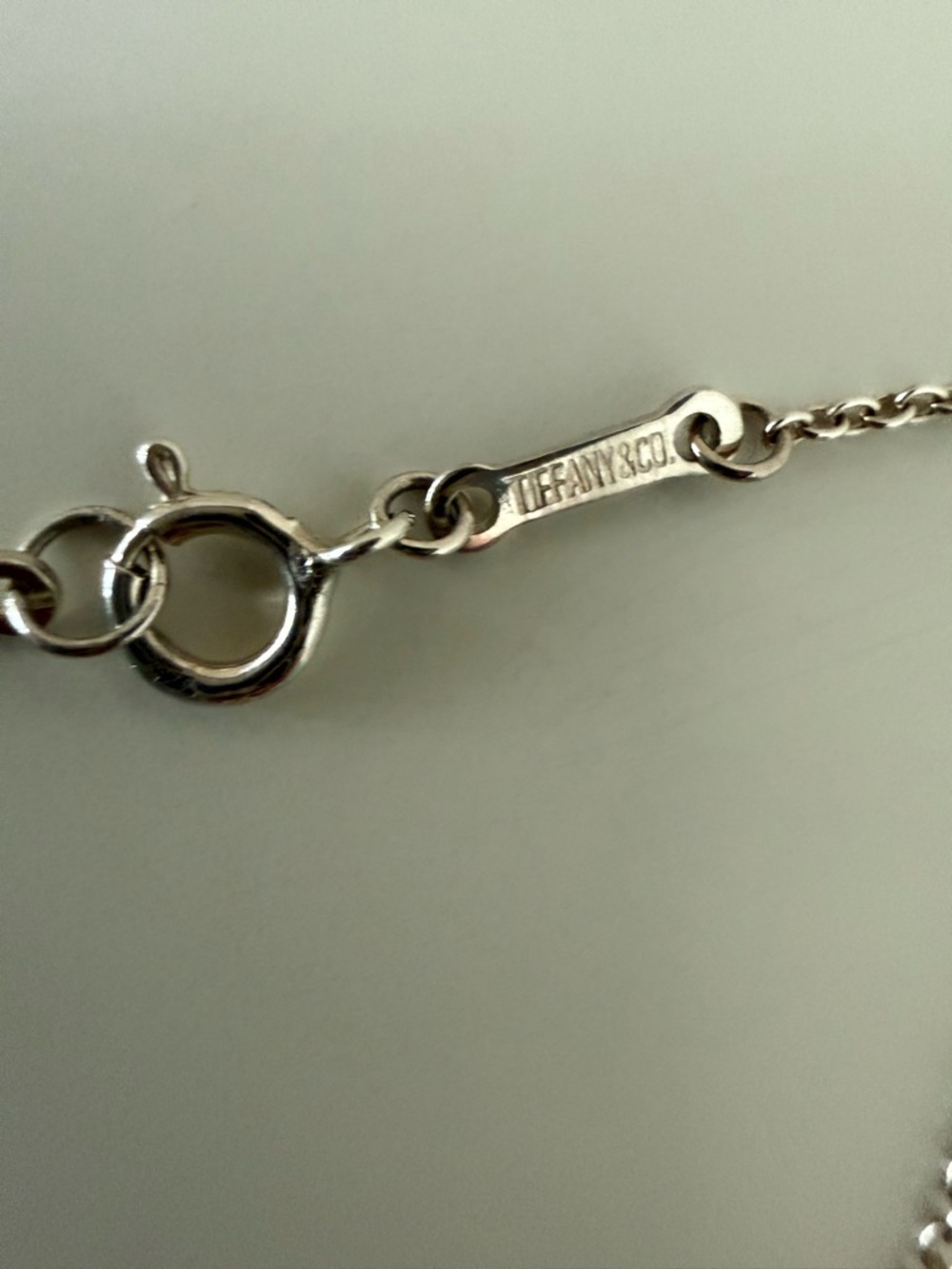Tiffany & Co. .925 Silver Elsa Peretti Double Teardrop Necklace, PRICE FINAL - Picture 14 of 14